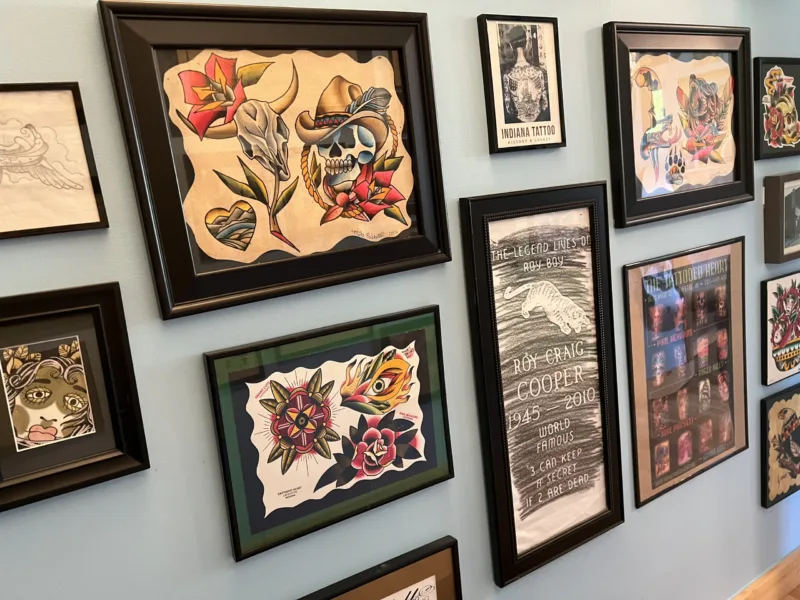 Tattoo wall art